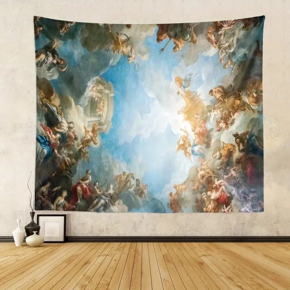 Other - Tapestry - Renaissance Retro Paris French Royal Palace European Art w/Hardware